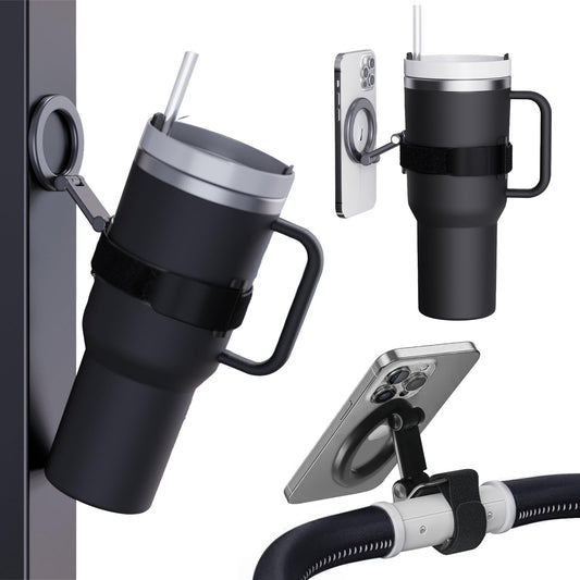 Magnetic Phone Holder for Stanley Cup,Adjustable Water Bottle for Gym,Phone Stand Fit for iPhone with Magsafe,Universal Holder Mount for Stanley Owala
