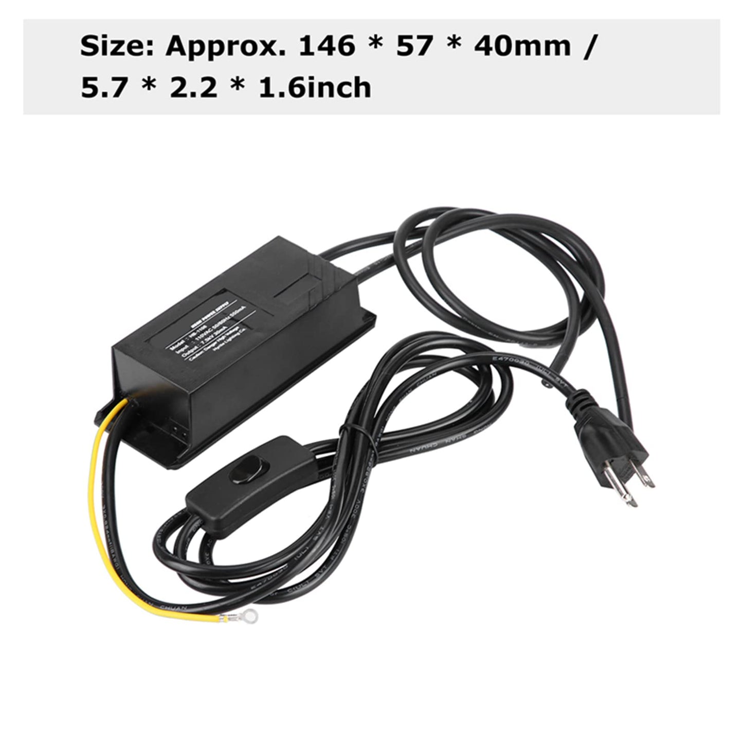 Neon Light Transformer Power Supply Rectifier Kit Walfront 7.5KV 30mA 110V Black Neon Transformer Power Electronic Neon Light Signs Bar Lights