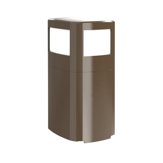 TayMac Bronze Area Light Slide Cover PPALZ for ParkPost Outdoor Power Enclosure (Required), 1000-Lumen 2700K Polycarbonate Post Cap Light for Garden
