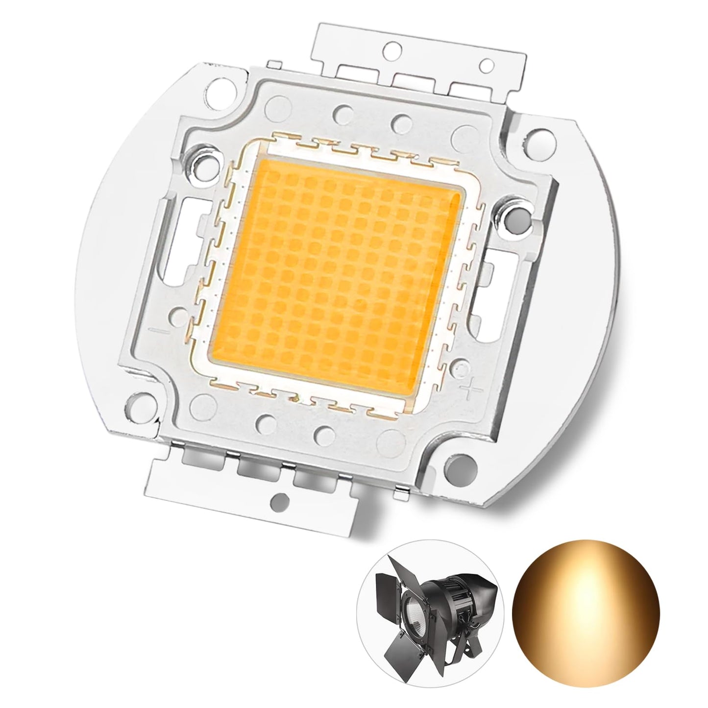 200W 3200K Warm White SMD COB Integrated Light Source, LED Beads, Chip, Lamp Bulb for Stage Lights