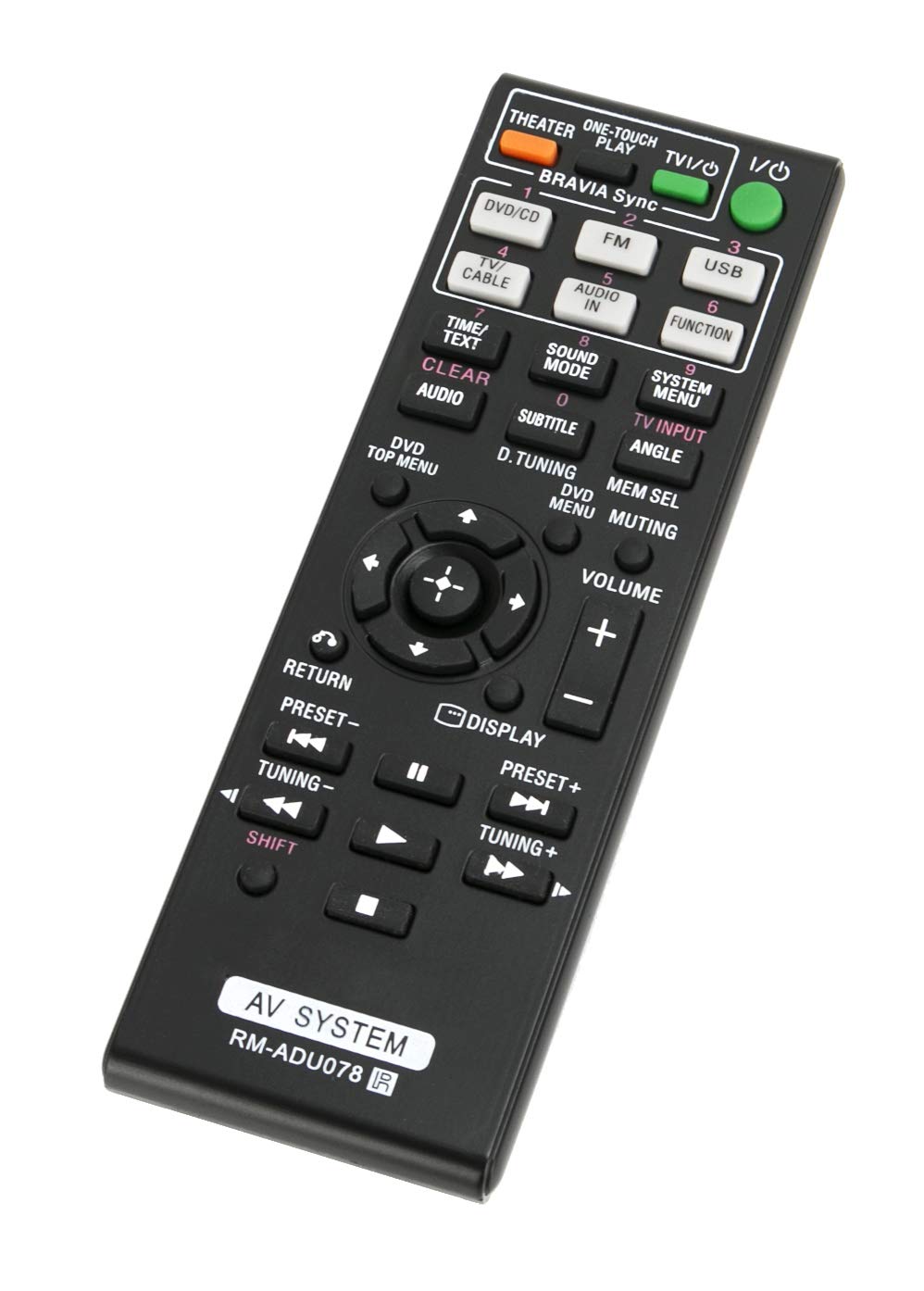 RM-ADU078 Replace Remote Suit for Sony DVD Home Theater System HBD-TZ135 HBD-DZ170 DAV-DZ170 HBD-DZ175 HCD-DZ310 HCD-DZ510 HBD-TZ530 HCD-DZ610