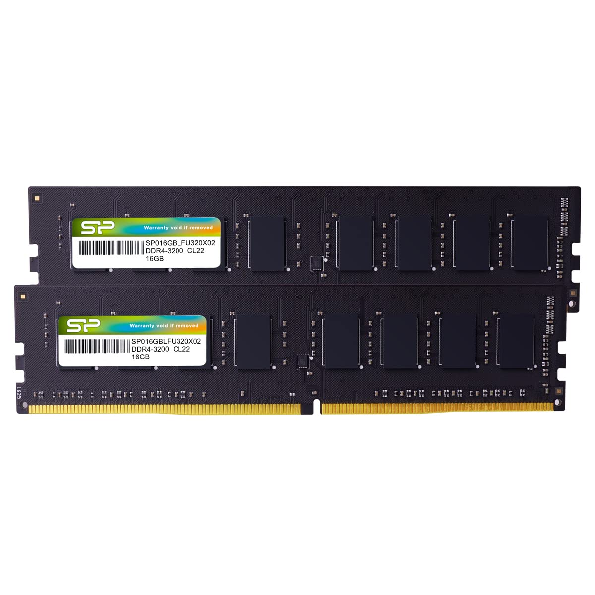 Silicon Power DDR4 32GB (2x16GB) 3200MHz (PC4-25600) CL22 UDIMM 288-Pin Desktop Computer Memory