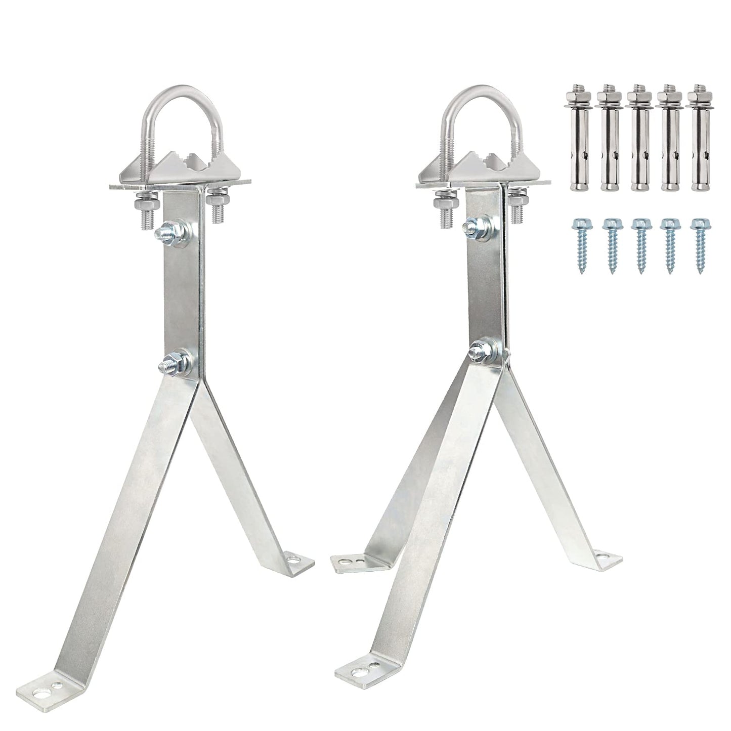 XRDS-RF Antenna Wall Mount 12 Inch Heavy-Duty Stand Off Wall Mast Mount Windproof Antenna Mounting Bracket (2-Leg + 3-Leg)