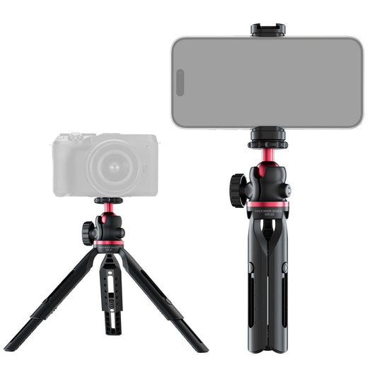 NEEWER Entry Level Version Mini Tripod for Camera, 360° Small Desk Portable DSLR Webcam Cell Phone Mount Holder Stand Selfie Stick Grip Compatible