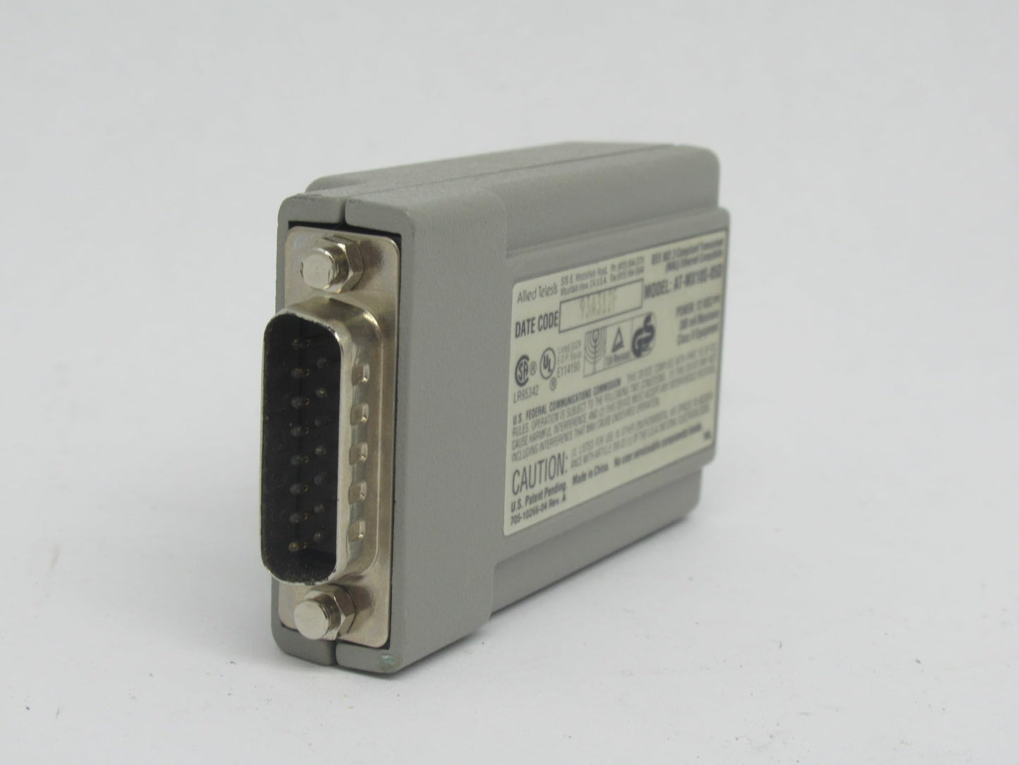 Allied Telesyn Centrecom Mx10S BNC Micro Transceiver Side Mounted BNC Slim