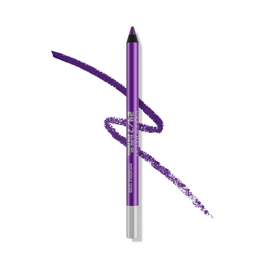 Urban Decay 24/7 Waterproof Eyeliner Pencil – Psychedelic Sister Purple Shimmer, Smudge-Proof, No-Tug, Vitamin E & Jojoba, 0.04 oz