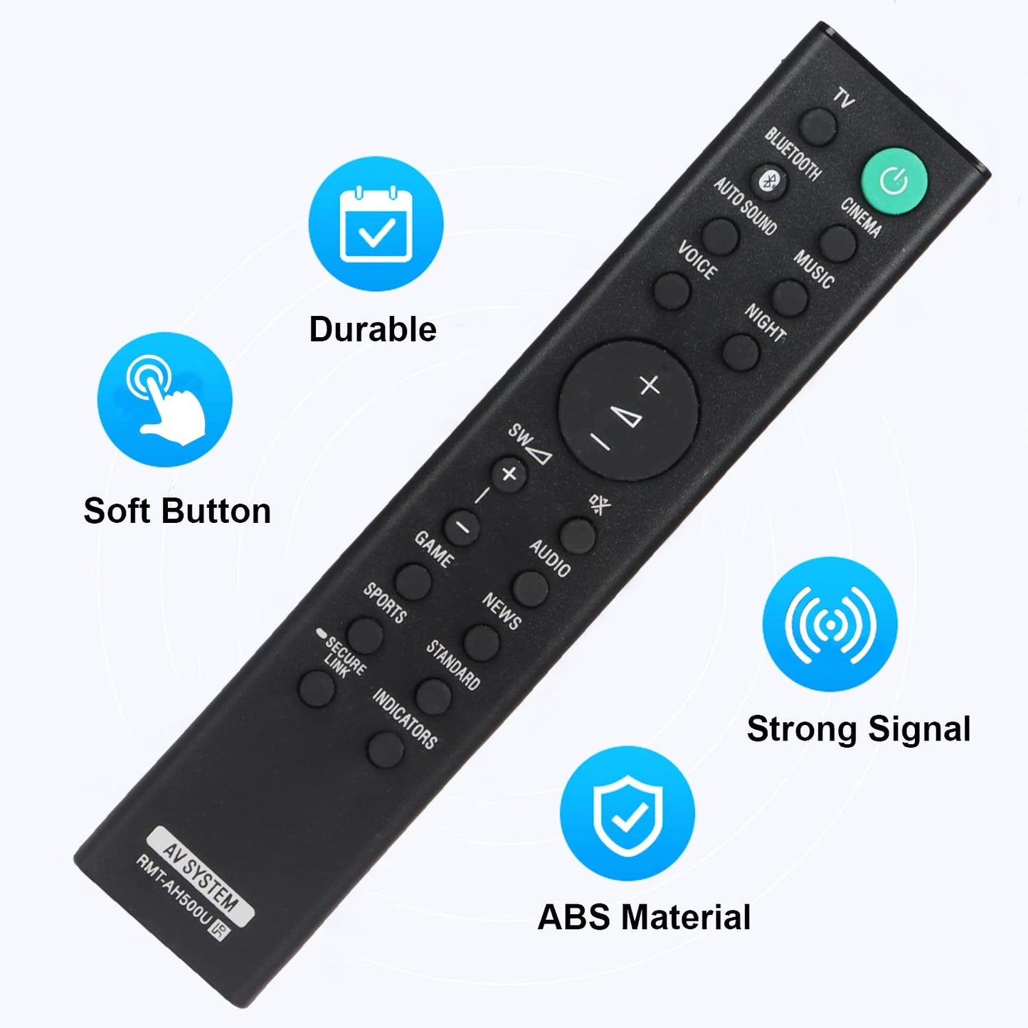 New RMT-AH500U RMTAH500U Replaced Remote Control for Sony Soundbar SA-S350 HT-SD35 HT-S350 SA-WSD35 SA-SD35 SA-WS350 Sound Bar Remote Controller
