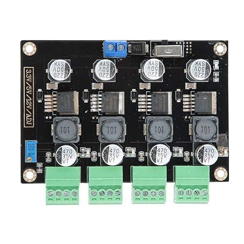 Multi-Channel Switching Power Supply Module with 3.3V/5V/12V/ADJ Adjustable Voltage Output Converter,LM2596 Excellent Chip Power Supply,with 4-Way…