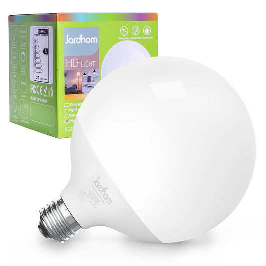 Jardhom Led Light Bulb, G120 Globe Light Bulbs, 18WLight Bulbs 3000k Daylight Dimmable Bulb, E26 BaseLarge Lamp,1800 Lumen, for Decoration Lighting