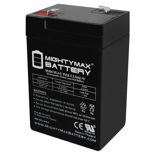 Mighty Max Battery 6V 4.5AH SLA Replacement Battery for Jiming JM-6M4.5AC