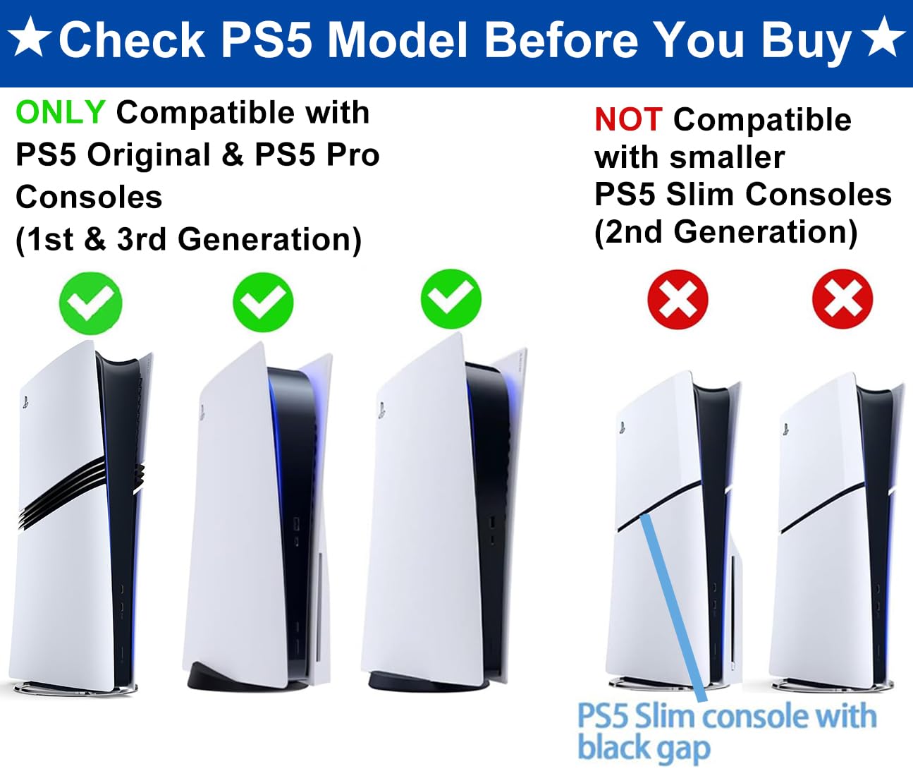 ALIENERGY PS5 Wall Mount for PlayStation 5 Console - Sleek Hidden Design for Mounting Near or Behind TV, 2 Controller & Headset Holders Included (PS5
