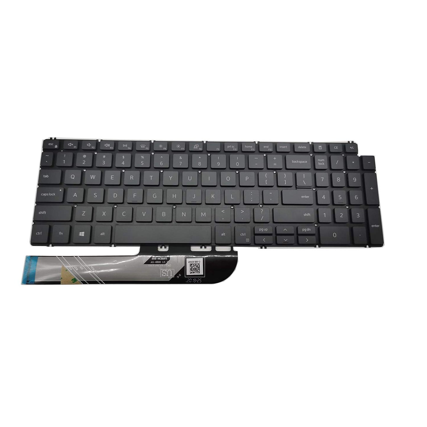 LAIKA Replacement Keyboard with Backlit Compatible with Dell inspiron 5508 5501 5584 5590 5593 5594 5598 Series Laptop US Layout