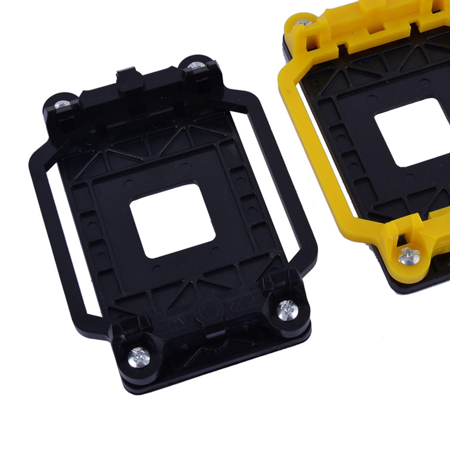 uxcell 2 Piece AMD CPU Fan Bracket Base Heatsink Retention CPU Cooler Mounting Bracket Motherboard Back Plate Holder for AMD AM2 AM3 FM1 FM2 FM2