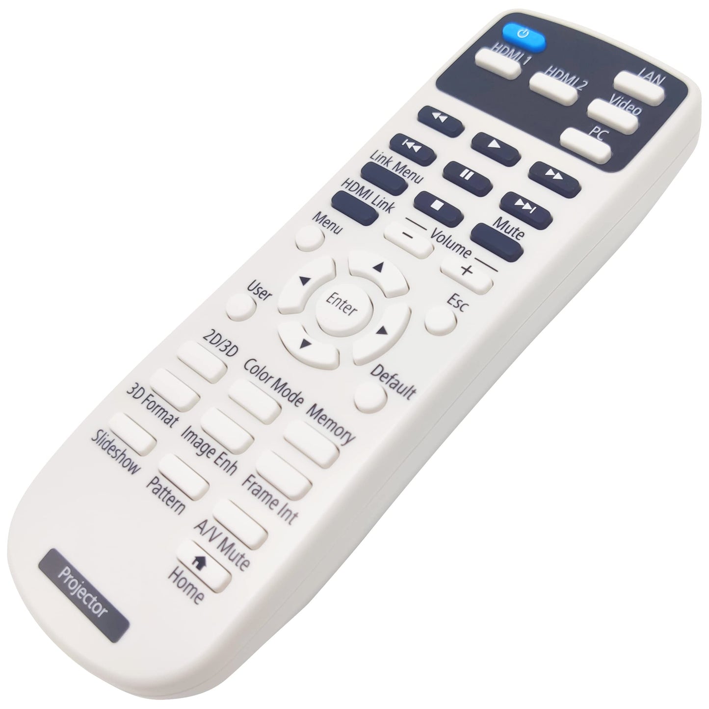 Leankle Remote Controller 1650251 for Epson Projectors EH-TW5210, EH-TW5300, EH-TW5350, PowerLite Home Cinema 2040/2045