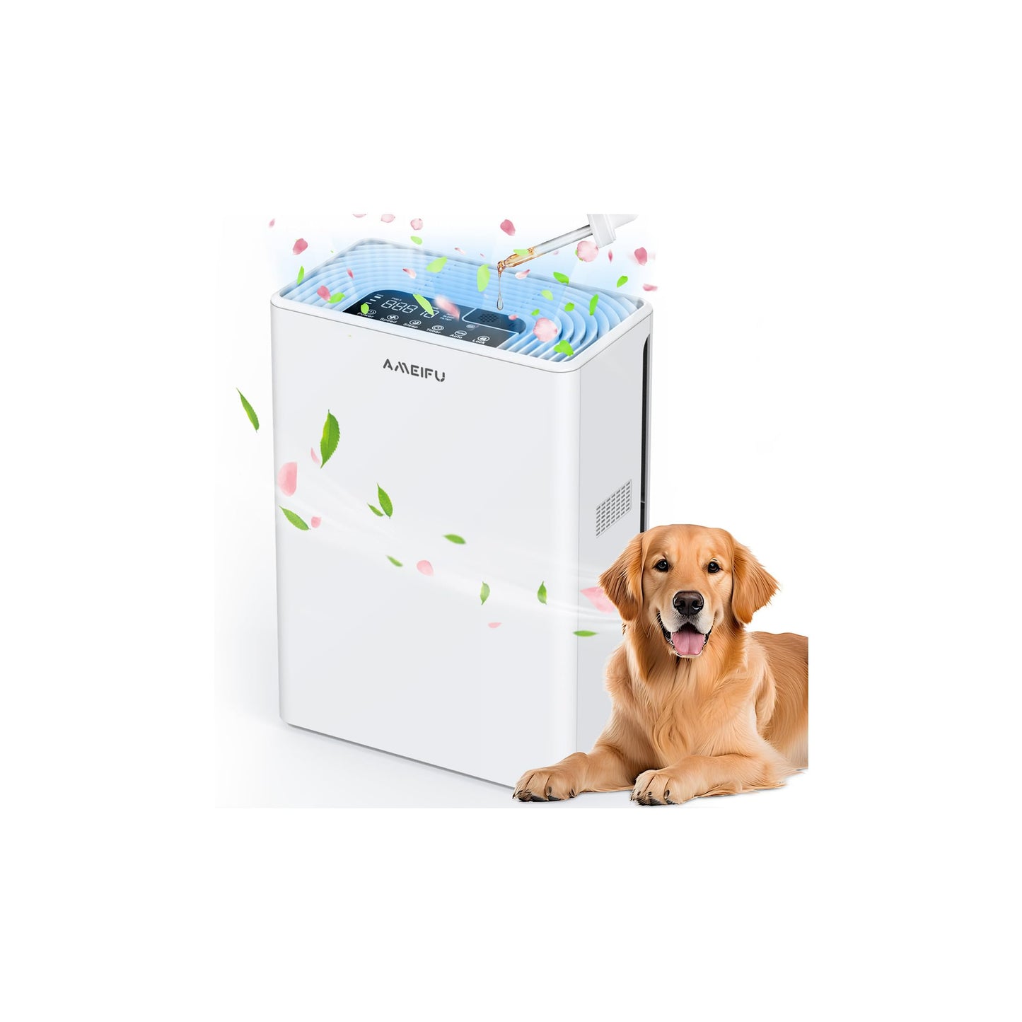 AMEIFU H13 True HEPA Air Purifiers, PM2.5 Display, Covers 2300sq.ft