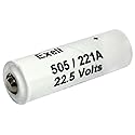 Exell 505A/A221 22.5V 60mAh NEDA 221 Alkaline Battery Fits Replaces Bolsen Flash Unit, Ricoh 500 Flash Unit, Kodak Brownie Flashholder 4, 15F15…