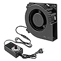 UMLIFE 1 Set PC Fans 120mm (120mm x 32mm) with Variable Speed Controller 3V to 12V, Axial Computer Fan with AC Plug 110V 120V 220V, Vent Fan for PC