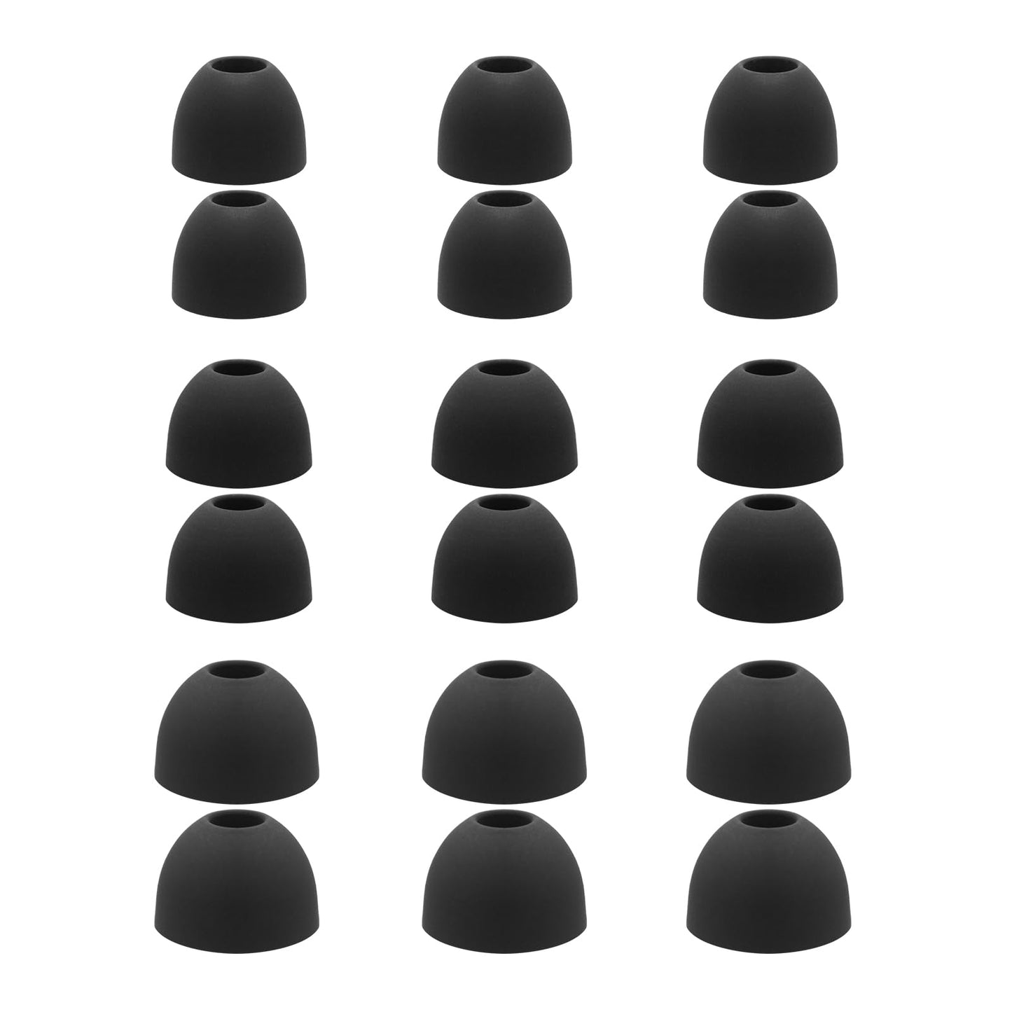 Klowcok Replacement Ear Tips for PocBuds T60 / occiam T9 Earbuds, Silicone Earbuds Tips, 9 Pairs (S/M/L) Black