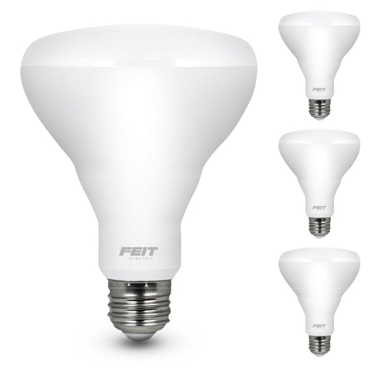 Feit Electric BR30 LED Light Bulbs, 65W Eq, Daylight, 3 Pack