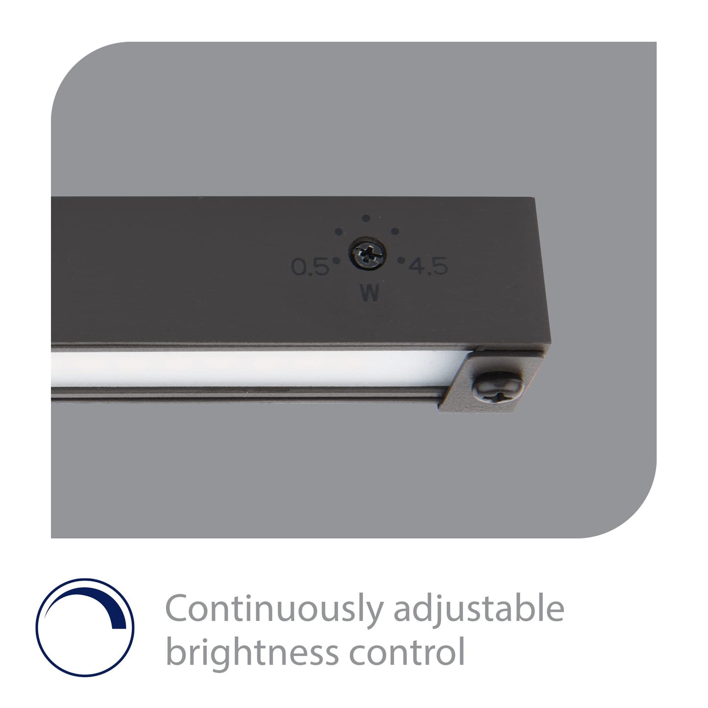 WAC Landscape Lighting, Hardscape 6in LED 12V Strip Light with Quick Release and 2-CCT 2700K-3000K in Bronze