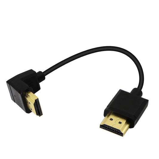 PNGKNYOCN 15CM HDMI Male to Male Short Cable, 270 Degree Upward Angle High Speed HDMI 2.0 Adapter Connector Cable Support 4k@60HZ, for Raspberry Pi