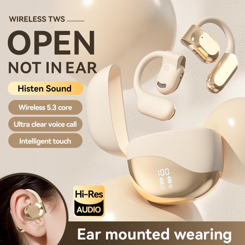 Wireless Earbuds Bluetooth Headphones Playback Ear Buds IPX7 Waterproof Wireless Charging Case & Dual Power Display Over-Ear Stereo Bass Earphones…