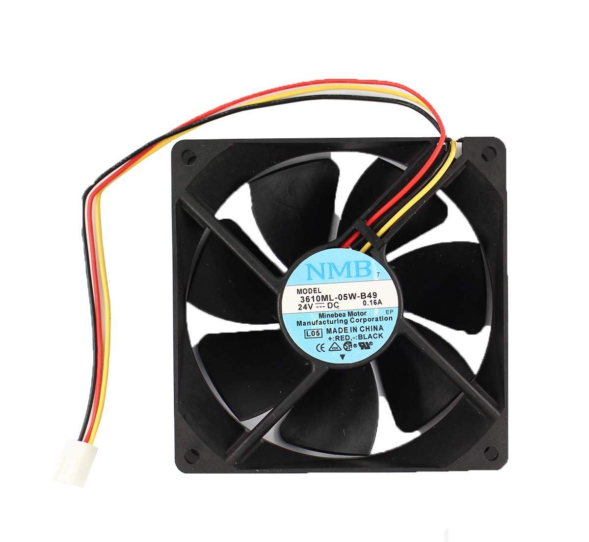 3610ML-05W-B49 9225 9025 9cm DC 24V 0.16A for Fanuc Series 16/18 TA, MA, TB, MB, TC, MC 3wire Cooling Fan