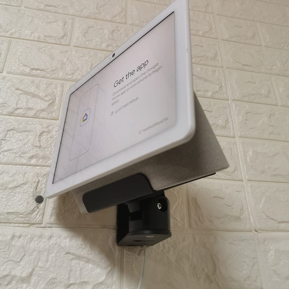 ATOPCAENRT Wall Mount for Google Nest Hub Max, Wall Mount Bracket, Space-Saving Design for Home, Office, Kitchen, Bedroom, Compatible with Google Nest