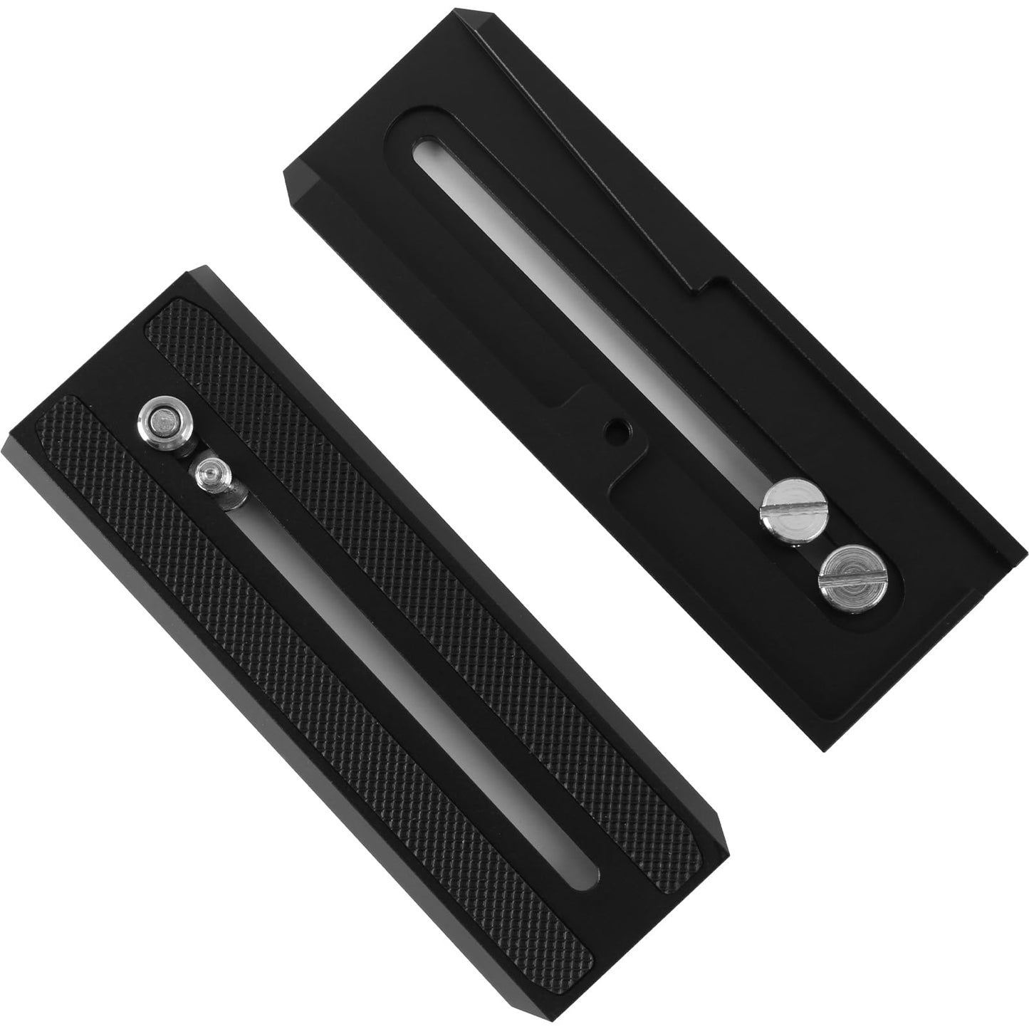 2pcs Quick Release Plate Tripod Mounting Plate for Camera Mount with 1/4 3/8 inch Screws Manfrotto MVH500AH 501HDV MVH502AH 503HDV 504 701HDV