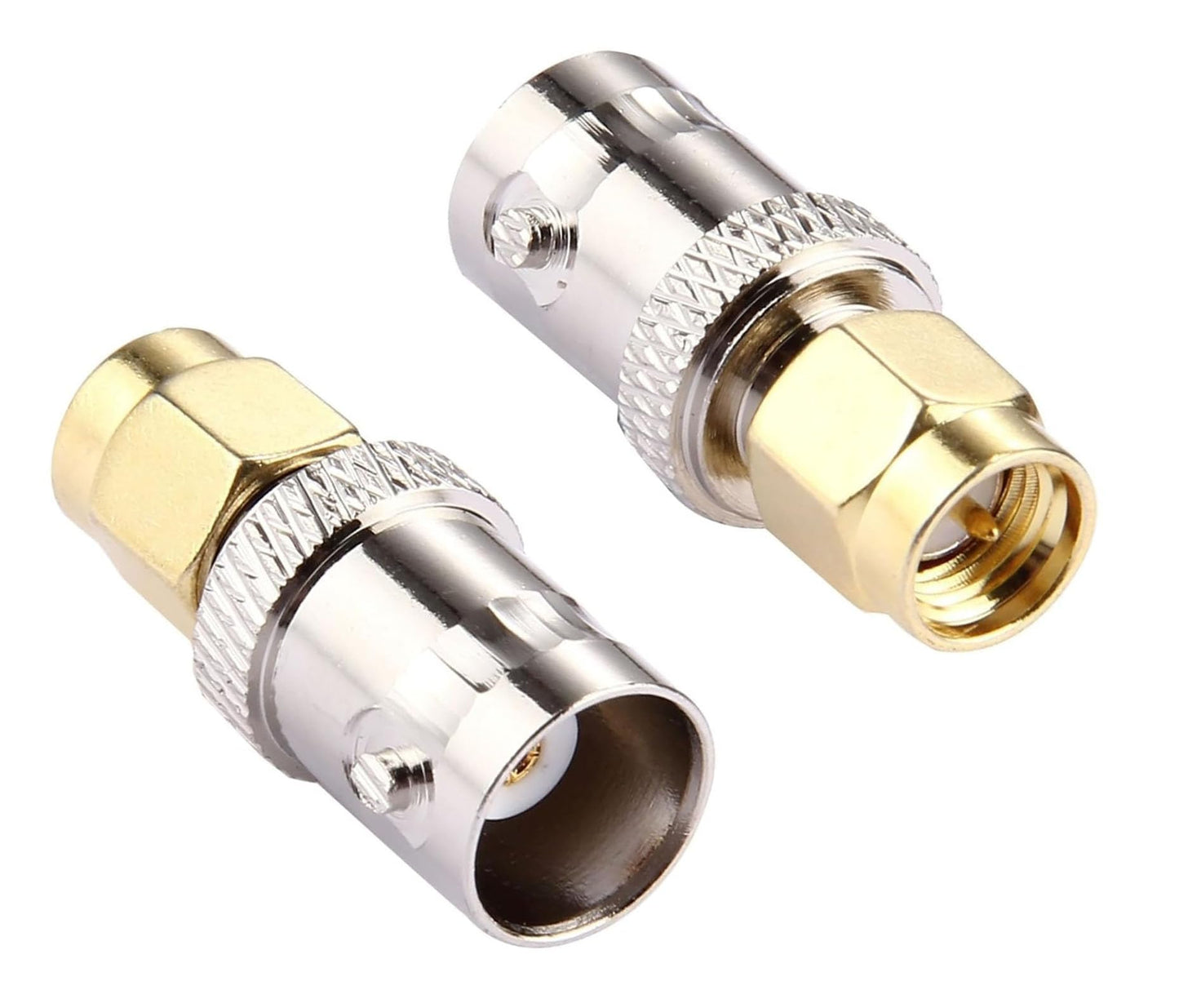 DHT Electronics 2pcs RF coaxial Coax Adapter SMA Male to BNC Female