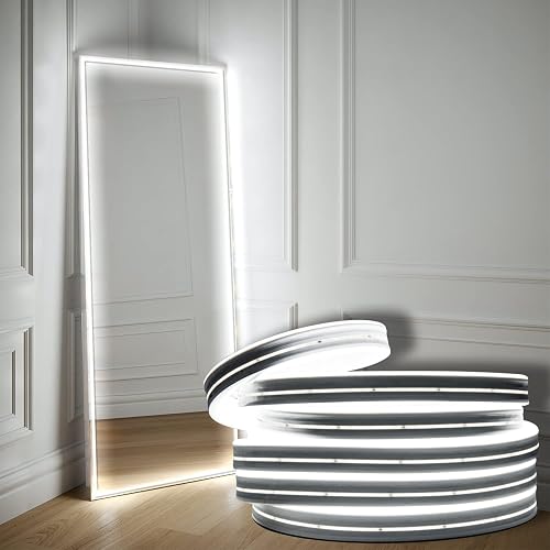 EUGOBRTEN Hollywood Style Vanity Make Up Light, 16.4ft Ultra Bright White LED neon Lights, Dimmable Touch Control Lights Strip, for Makeup Vanity