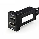 Timloon HDMI Socket Mount Cable +USB Audio Input Audio Relay Use for Toyota?Type A?