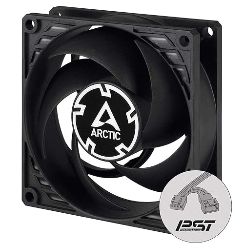 ARCTIC P8 PWM PST CO - PC Fan, 80mm Case Fan, PWM Sharing Technology (PST), Pressure-optimised, Dual Ball Bearing for Continuous Operation, Computer