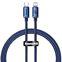 CW-FXP Baseus Crystal Shine Series Fast Charging Data Cable Type-C to IP 20W 1.2m Blue