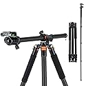 Fotopro Carbon Fiber Horizontal Tripod, 75 Inch Camera Tripod with 360 Degree Ball Head Quick Release Plate for DSLR Video Camcorder, 2-in-1 Tripods