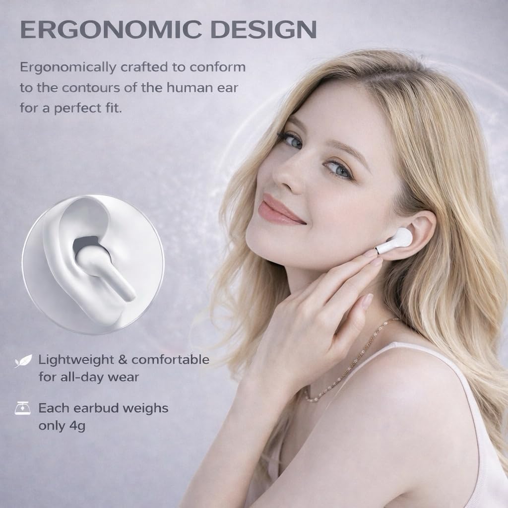 Wireless Earbuds (2nd Gen), Active Noise Cancellation, Bluetooth 5.3, High-Fidelity Sound, IPX7 Waterproof, 40-Hour Playtime, Wireless in-Ear Ear Buds