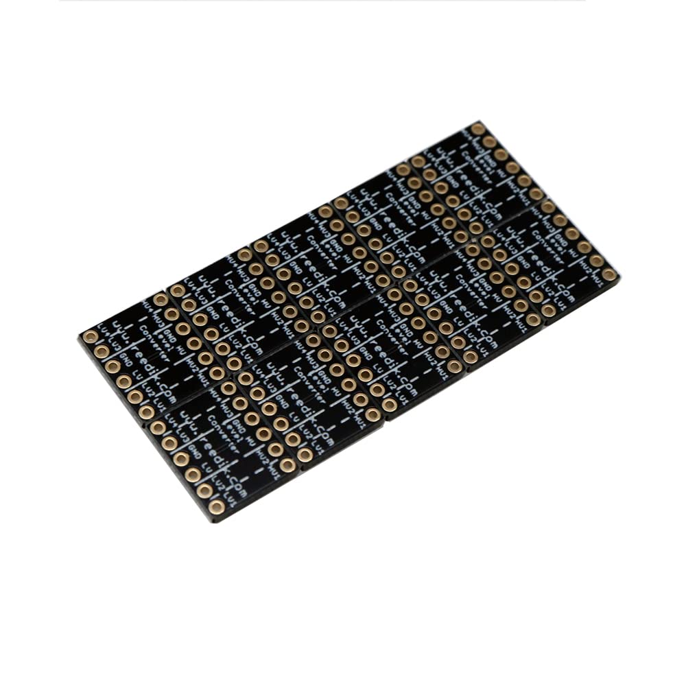Treedix 10PCS Logic Level Converter Module 4 Channel IIC I2C 3.3V to 5V Bi-Directional Shifter Module for SPI Bus Signals Serial Compatible…