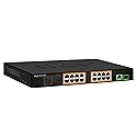 BV-Tech 18 Ports Long Range PoE+ Switch (16 PoE+ Ports | 1 Gigabit Ethernet uplink with 1 SFP Uplink) - 19" Rackmount - 120W - 802.3af/at -Desktop