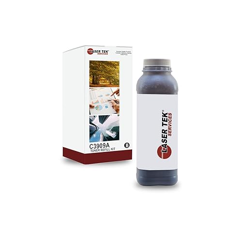 Laser Tek Services Compatible Toner Refill Kit Replacement for HP 09A C3909A High Yield Works with HP LaserJet 8000 8000N Printers (Black, 1 Pack)