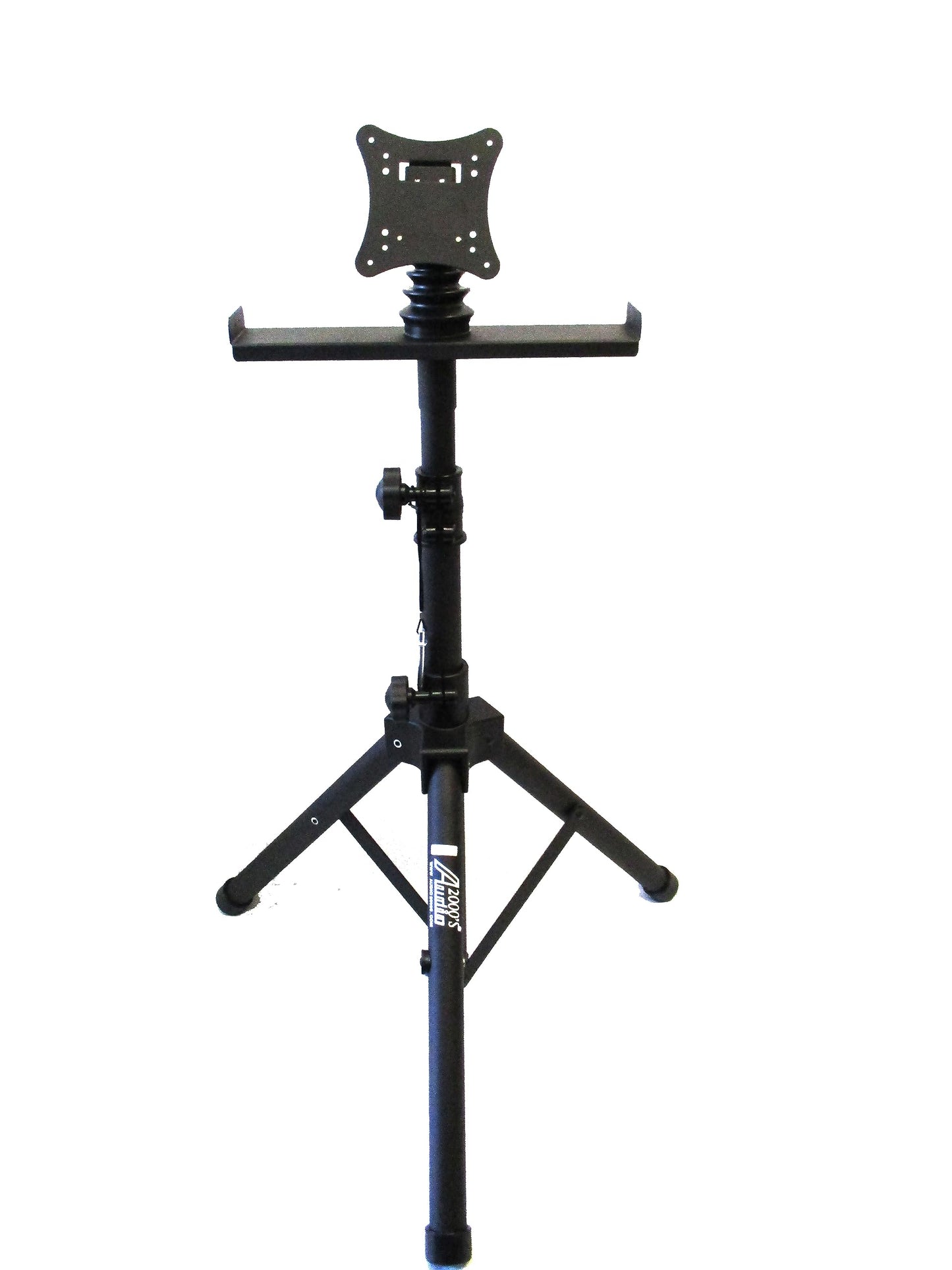 Audio2000'S S420Y Portable Flat Screen Panel LCD LED TV Monitor Stand with Foldable Tripod Legs, Including a 100 X 100 mm Standard VESA Mounting Plate
