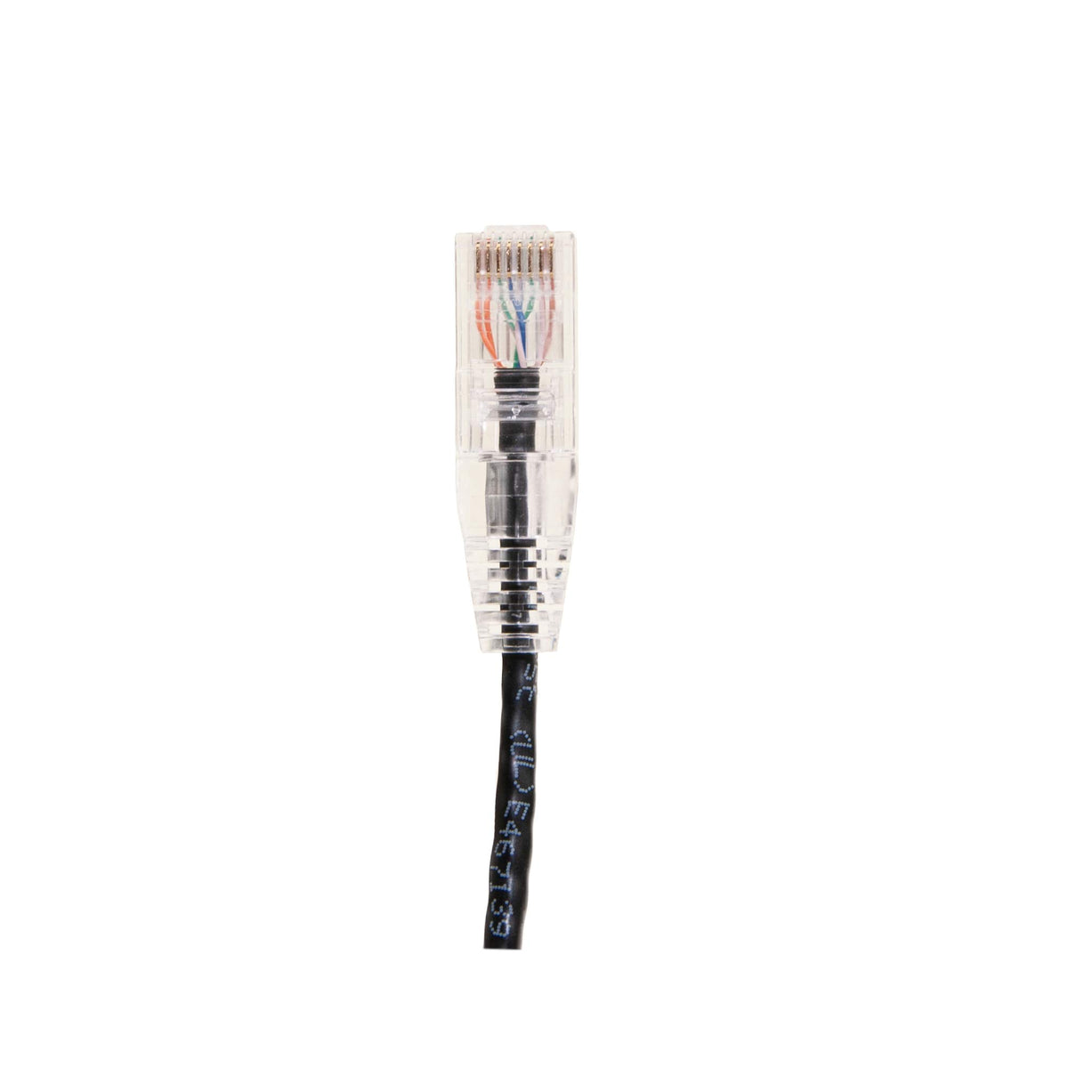 CableWholesale Cat6a Slim Ethernet Cable, 28AWG, 10 Gigabit, 10 ft, Black