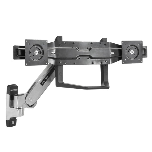 Ergotron - Dual Monitor and Handle Kit - for 2 Monitors Up to 26 Inches, 0 to 18 lbs Each - Add-on for Interactive Arm HD and VHD