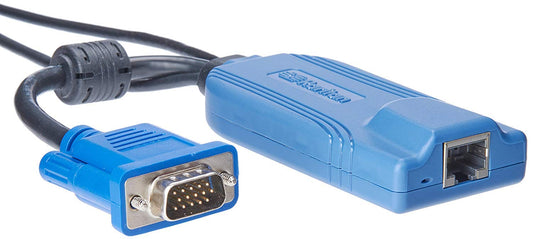 Raritan Dominion KX II KVM Cable (D2CIM-DVUSB) - Blue, Bipolar Transistor Switch, Push Button Actuator, Manual Operation
