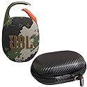 JBL Clip 5 Ultra Portable Bluetooth Speaker with gSport Carbon Fiber Case (Camo)