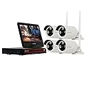 (2026 Upgraded Ver.) [8CH] Crystal Vision CVT804A-20WB All-in-One 1080P Full HD Wireless Surveillance System NVR CCTV w/Built-in Monitor & Router, 3MP