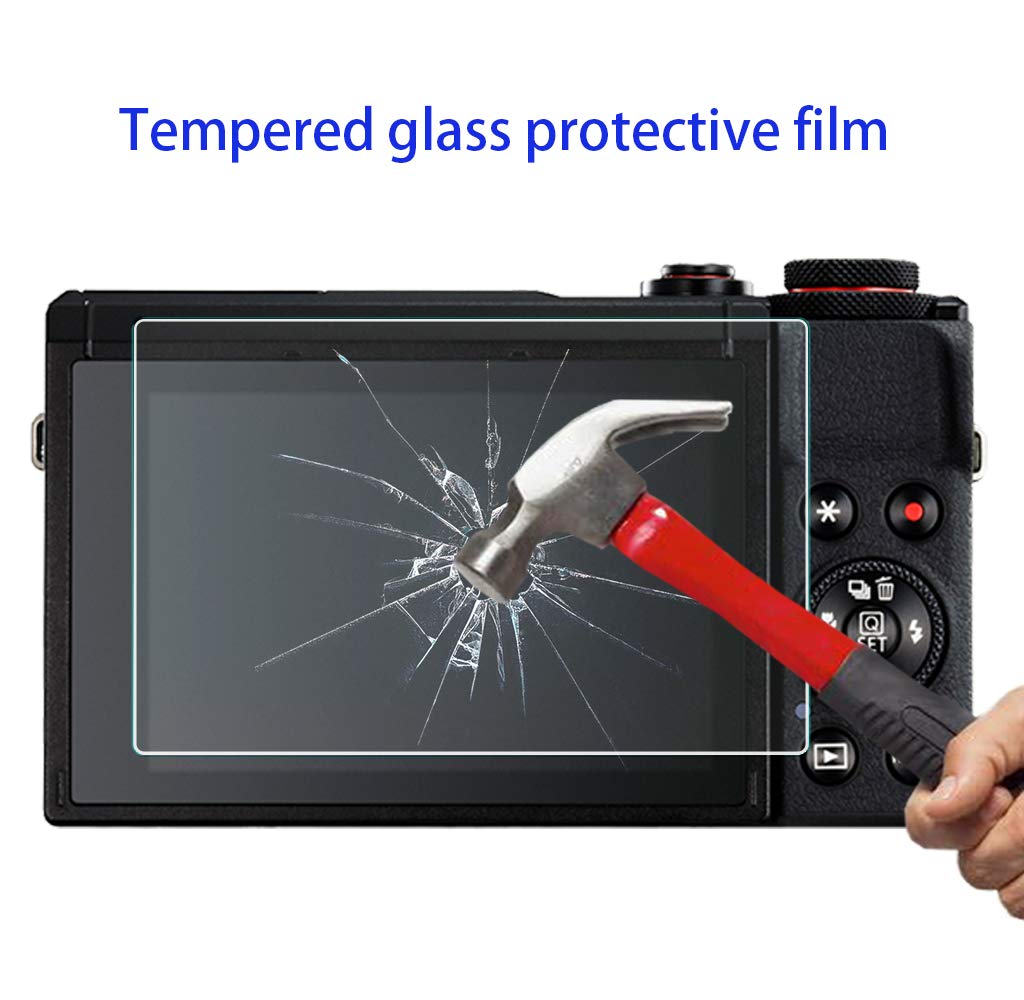 HUIPUXIANG G7 X Mark III Screen Protector for Canon PowerShot G7X Mark III mark3 Digital Camera (for accessories), [3 Pack] LCD Tempered Glass Film