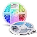 GIDERWEL RGBW LED Strip Light,16.4ft RGB+Cold White SMD5050 Flexible 12V LED Strips 300LEDs,Dimmable Mixed Color Changing LED Tape Light Ambiance