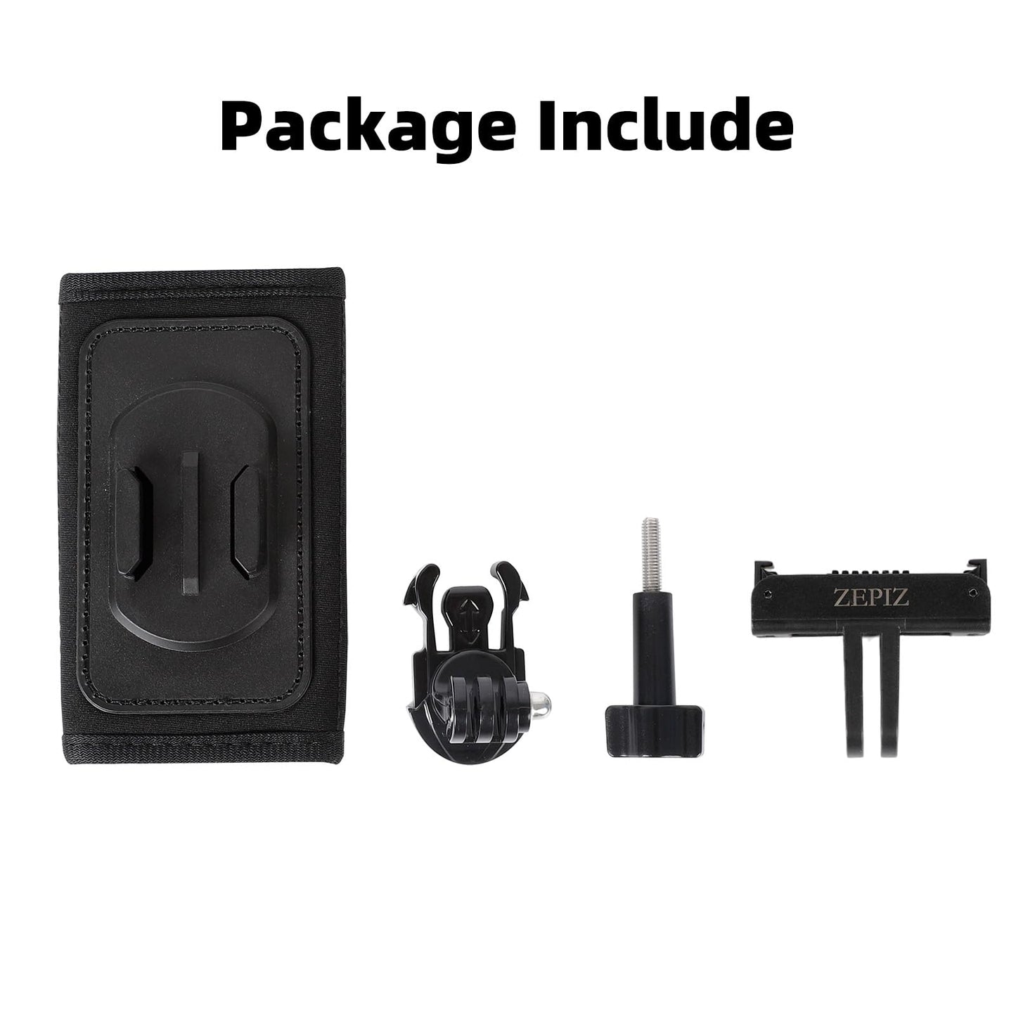 ZEPIZ Backpack Strap Mount with Magnetic Quick Release Adapter for DJI Osmo Action 5 Pro, Osmo Action 4 3