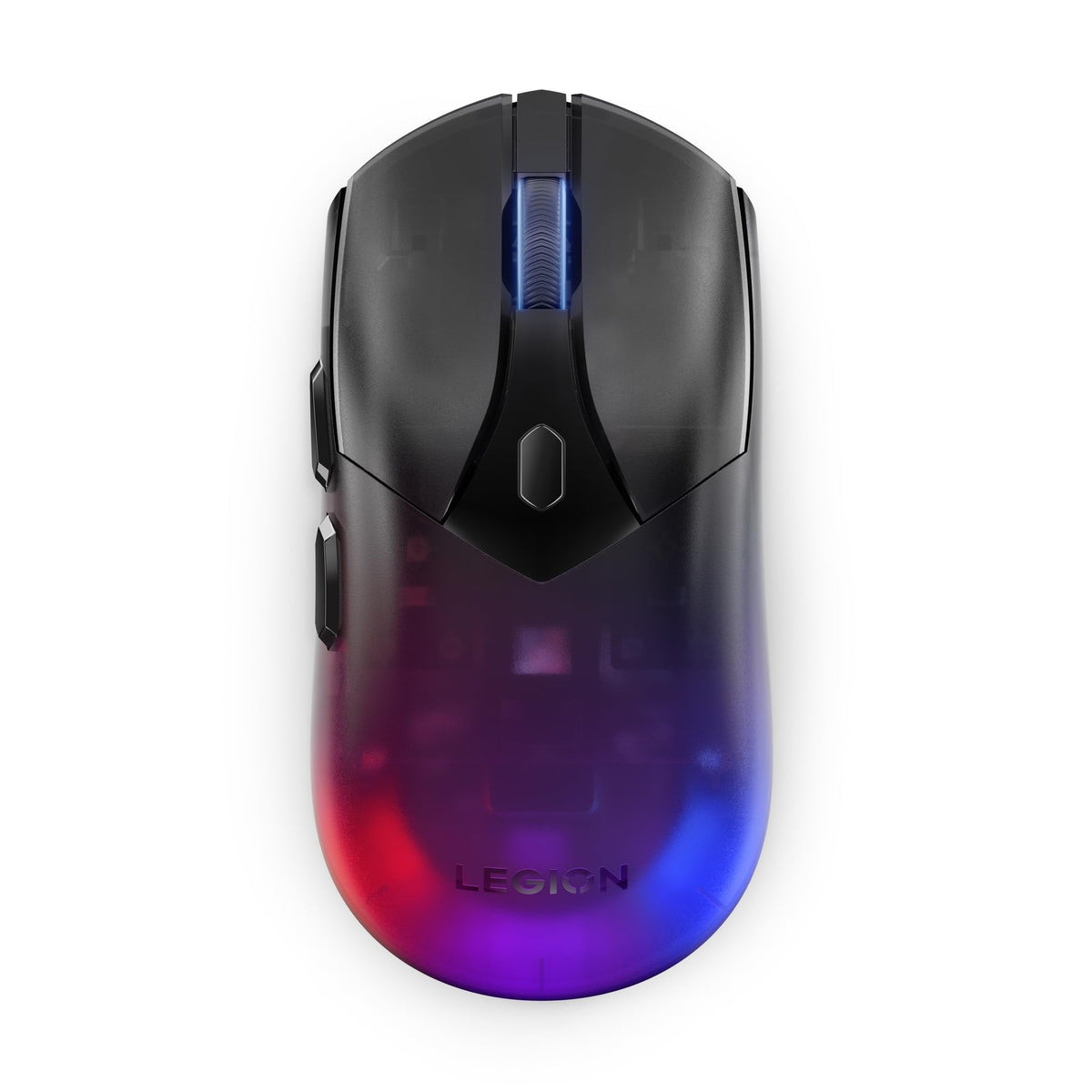 Lenovo Legion M410 Wireless RGB Gaming Mouse - 6 Button Palm Grip Mouse with 16,000 DPI, 53 Hour Rechargeable Battery, 2-Zone RGB Lighting, NVIDIA