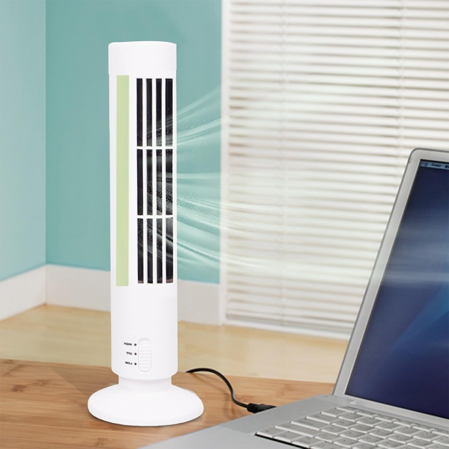 AOYEBO Tower Fan for Home Standing Fan - Bladeless Portable Air Conditioners Cooling Fan, Quiet Energy Saving Desk Fan for Bedroom, Office, Dorm